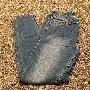 Hollister Blue Skinny Jeans with Faded Wash